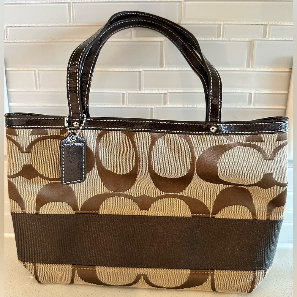 Coach mini bag classic Brown and Tan